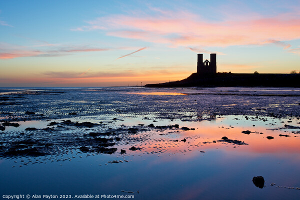 March Dawn at Reculver towers Picture Board by Alan Payton