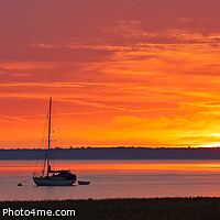 Buy canvas prints of Fiery sunrise over Whitstable by Alan Payton