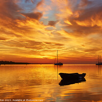 Buy canvas prints of Vivid sunrise on Swale Estuary 3 by Alan Payton