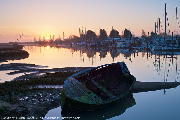 Sunrise at Oare Creek , Kent Picture Board by Alan Payton