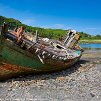 Buy canvas prints of Fishing boat Wreck, Isle of Kerrera 1 by Alan Payton
