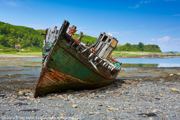 Fishing boat Wreck, Isle of Kerrera 3 Picture Board by Alan Payton