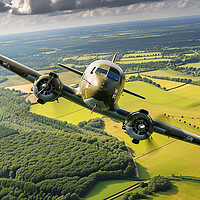 Buy canvas prints of Douglas C-47A Skytrain W7 by Airborne Images