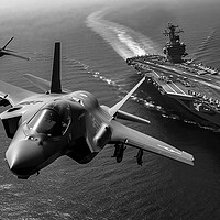 Buy canvas prints of Fleet Protection by Airborne Images