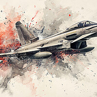 Buy canvas prints of Eurofighter Typhoon Art by Airborne Images
