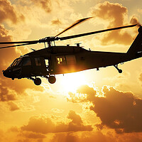 Buy canvas prints of Sikorsky UH-60 Black Hawk by Airborne Images