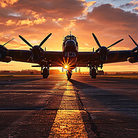 Buy canvas prints of Avro Lancaster Bomber by Airborne Images