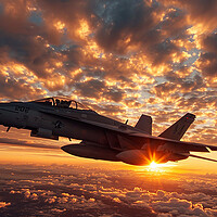 Buy canvas prints of McDonnell Douglas EF-18A Hornet by Airborne Images