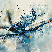 Buy canvas prints of Supermarine Spitfire Art by Airborne Images