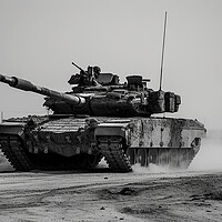 Buy canvas prints of Challenger 2 Tank by Airborne Images