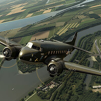 Buy canvas prints of DC 3 Dakota by Airborne Images