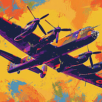 Buy canvas prints of Lancaster Bomber Art by Airborne Images