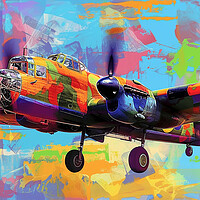 Buy canvas prints of Lancaster Bomber Art by Airborne Images