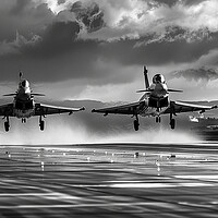 Buy canvas prints of Eurofighter Typhoon Duo by Airborne Images