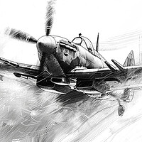 Buy canvas prints of Albert Capstaff Pencil Sketch 5 by Airborne Images