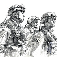 Buy canvas prints of Albert Capstaff Pencil Sketch 7 by Airborne Images