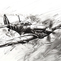 Buy canvas prints of Albert Capstaff Pencil Sketch 10 by Airborne Images