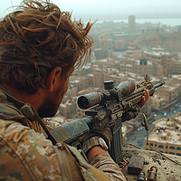 Buy canvas prints of The Sniper by Airborne Images