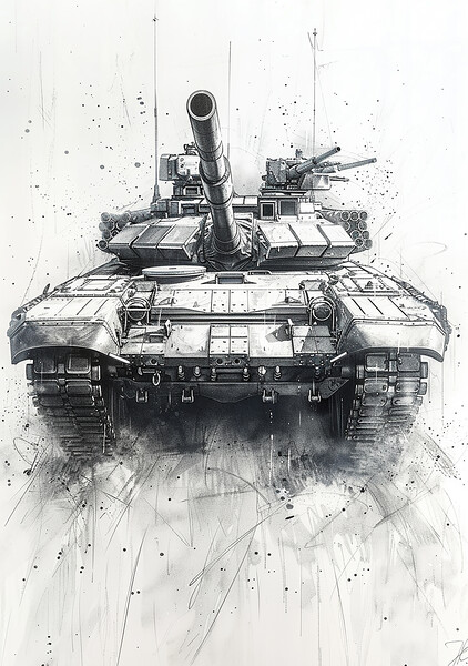 British Army Chieftain Tank Picture Board by Airborne Images