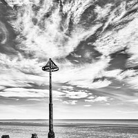 Buy canvas prints of Borth Beach Marker - Heavens Above! by Phil Lane