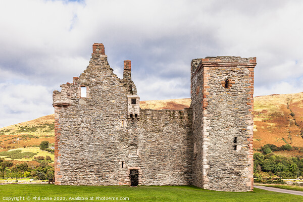 Lochranza Castle Picture Board by Phil Lane