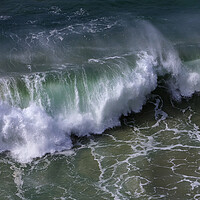 Buy canvas prints of Wild wave in Nazare at the Atlantic ocean coast of Centro Portug by Olga Peddi