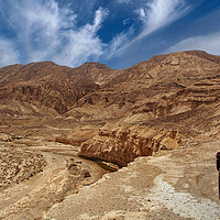 Buy canvas prints of The Negev mountain desert view.  by Olga Peddi