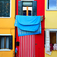 Buy canvas prints of Beautiful colorful houses of Burano, Venice, Italy by Olga Peddi