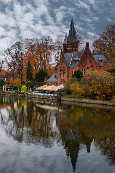 Beautiful view of Brugge, Belgium Picture Board by Olga Peddi