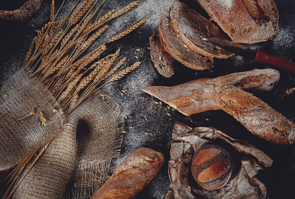 Breads and rolls Picture Board by Olga Peddi