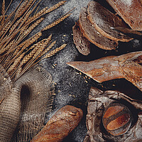 Buy canvas prints of Breads and rolls by Olga Peddi