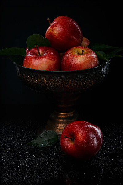 Red apples. Still life. Picture Board by Olga Peddi