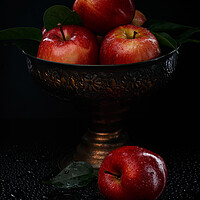 Buy canvas prints of Red apples. Still life. by Olga Peddi