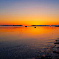 Buy canvas prints of Sunset Over Jura by Kevin Hunter