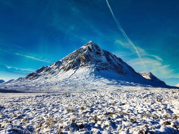 Buachaille Etive Mor Snow Picture Board by Kevin Hunter