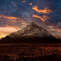 Buy canvas prints of Buachaille Etive Mor Dusk by Kevin Hunter