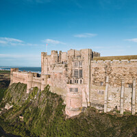 Buy canvas prints of Portrait of Bamburgh Castle, Northumberland by Bradley Taylor