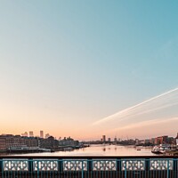 Buy canvas prints of East London Sunrise from Tower Bridge by Bradley Taylor