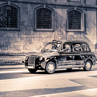 Buy canvas prints of Classic London Black Cab Taxi by Bradley Taylor