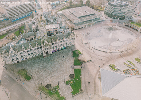 Bradford City Hall on Centenary Square, UK Picture Board by Bradley Taylor