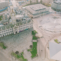Buy canvas prints of Bradford City Hall on Centenary Square, UK by Bradley Taylor