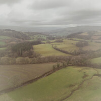 Buy canvas prints of Welsh Countryside - Dreary Yet Beautiful by Bradley Taylor