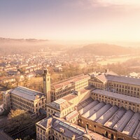 Buy canvas prints of Stunning Saltaire Sunrise, West Yorkshire by Bradley Taylor