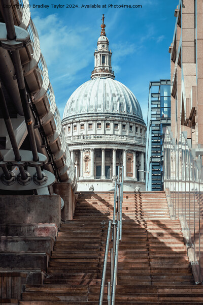 Stairs to St Paul's Cathedral, London Picture Board by Bradley Taylor