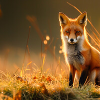 Buy canvas prints of Solitary Red Fox by T2 