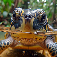 Buy canvas prints of Alison the Amazon River Turtle by T2 