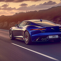 Buy canvas prints of Jaguar F-Type Road Car by T2 