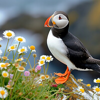 Buy canvas prints of Atlantic Puffin by T2 