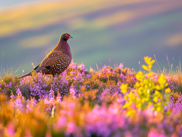 Red Grouse Picture Board by T2 