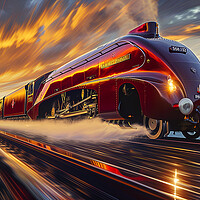 Buy canvas prints of Mallard Reimagined (5 of 6) by T2 